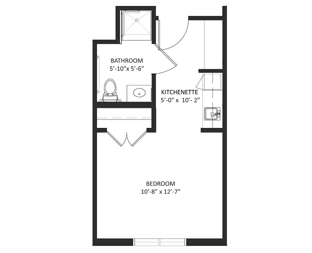 manchester studio 295 sf