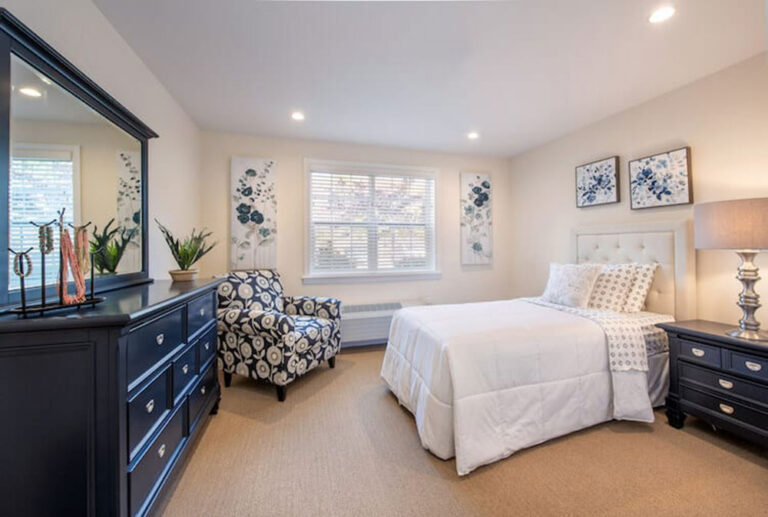 model apartment bedroom