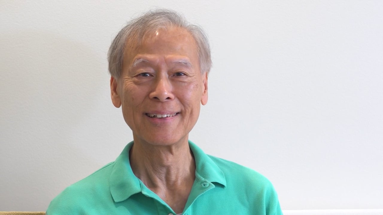 senior man smiling